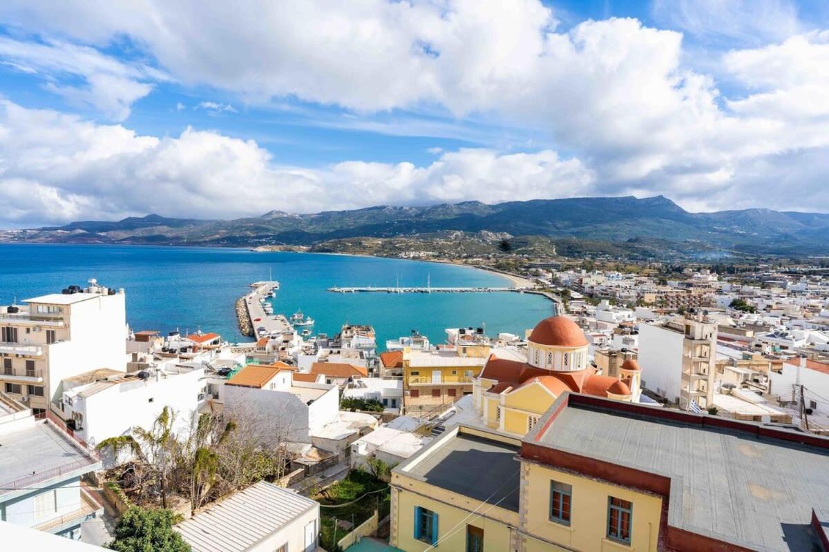 Sitia Panoramic Penthouse - Close To Sandy Beach - Private Parking Exterior foto